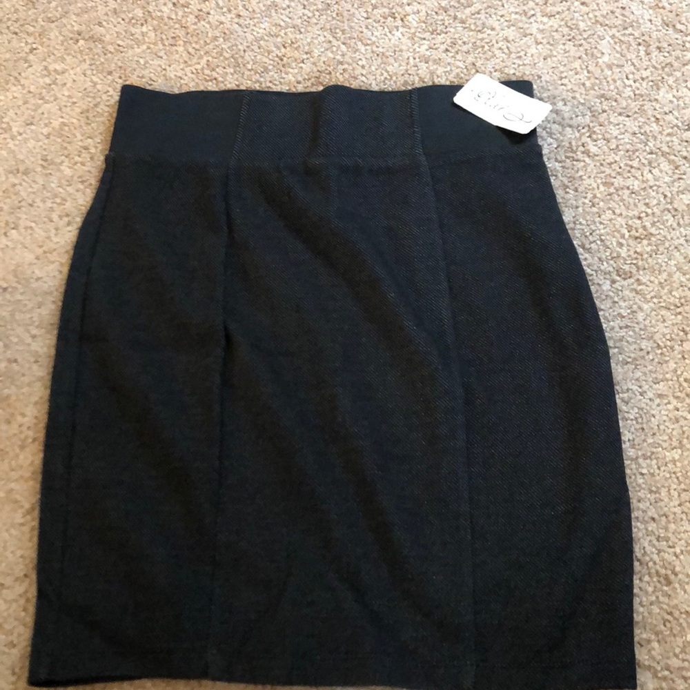 Dark gray pencil skirt